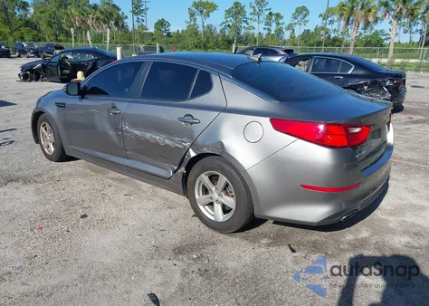 2015 Kia Optima Lx из США, поврежденный, VIN 5XXGM4A75FG386587